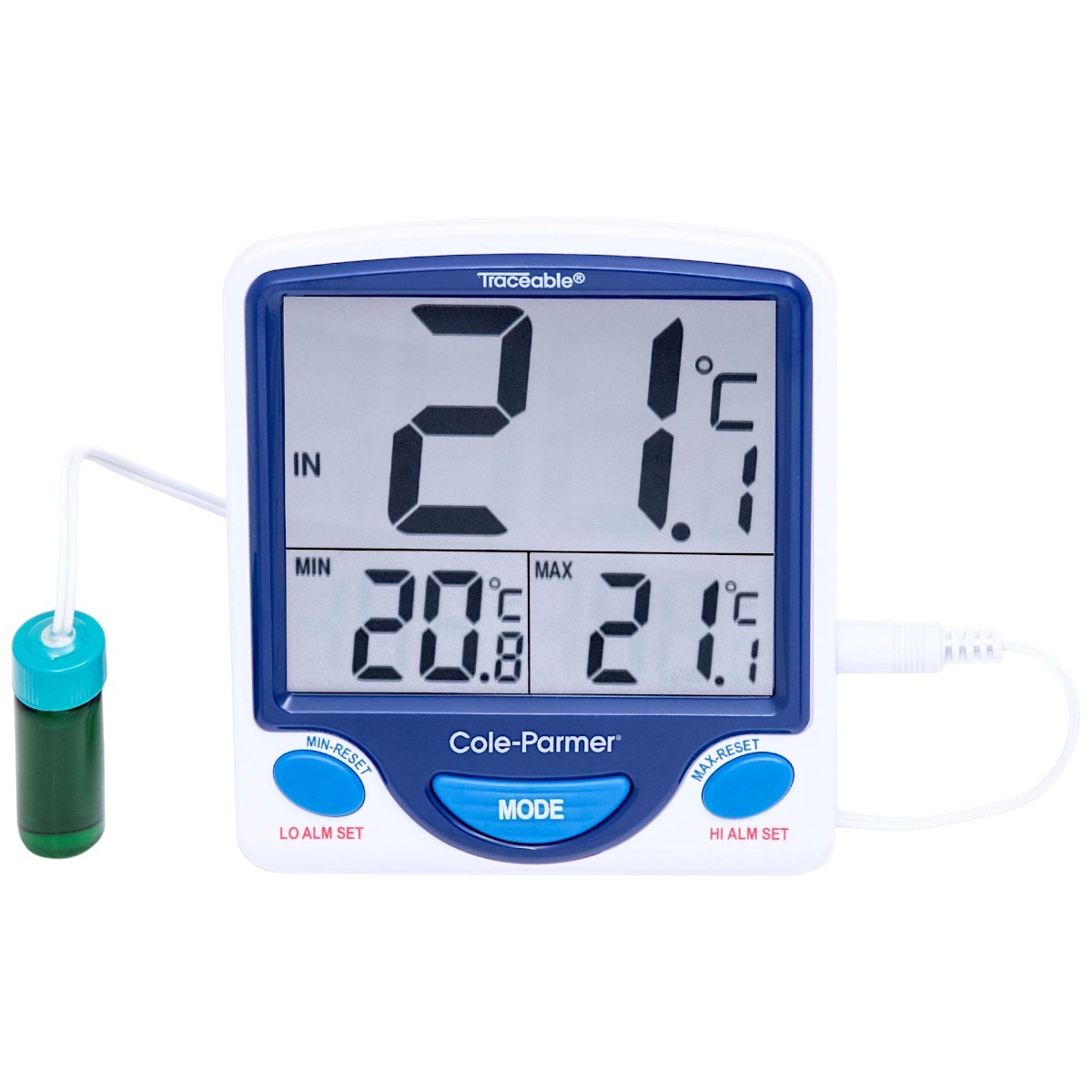 Traceable® 4648TR Jumbo Fridge/Freezer Digital Thermometer; 1 5‑mL